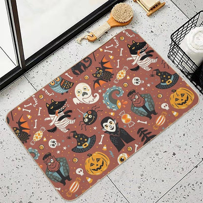 Happy Halloween  Eco-Friendly Bath Mat