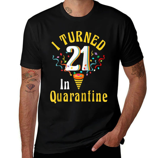 I Turned 21st in Quarantine Retro Tshirt-21st Birthday Women Raglan Baseball  Cotton T-Shirt