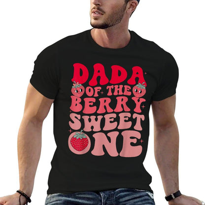 Dada Of The Berry Sweet One Strawberry First Birthday  Affordable Price T-Shirt