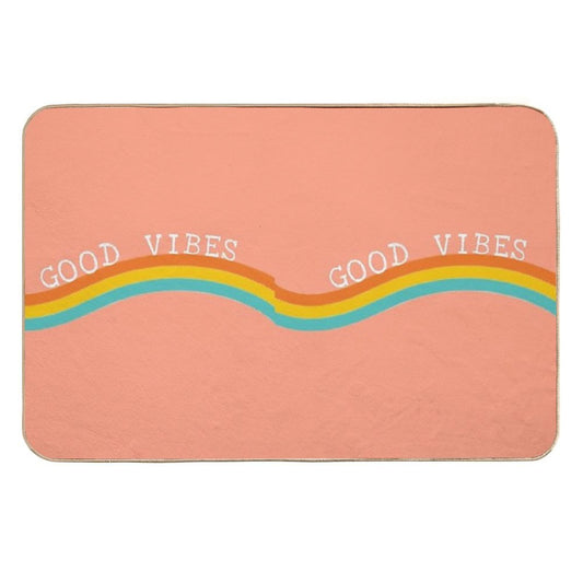 Good Vibes Durable Bath Mat