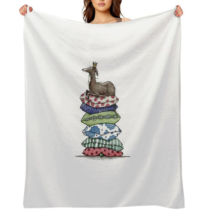 Princess On The Pea - Greyhound - Galgo - Whippet - Italian Greyhound All-season Throw Blanket