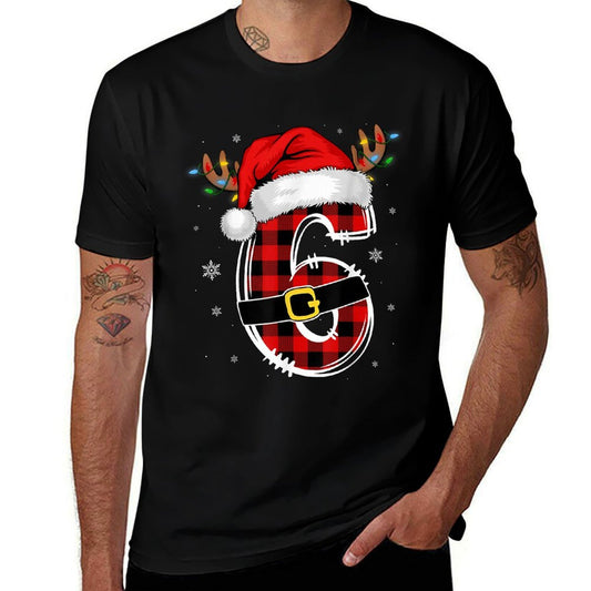 Matching Couples Christmas 6 7 Six Seven Meme Slang Gen Z  Fade-proof Color T-Shirt