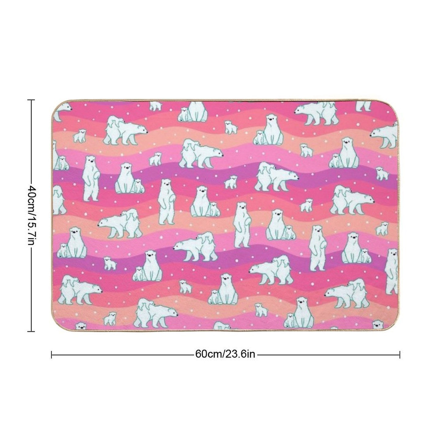 Polar Sunset  Toxin-Free Bath Mat