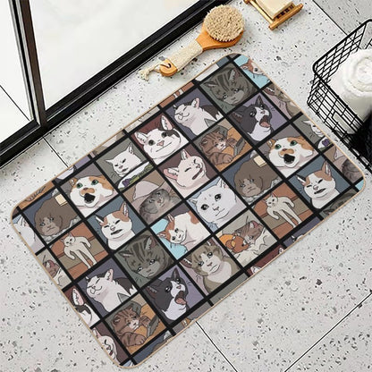 Meme Cats 2.0  Toxin-Free Bath Mat