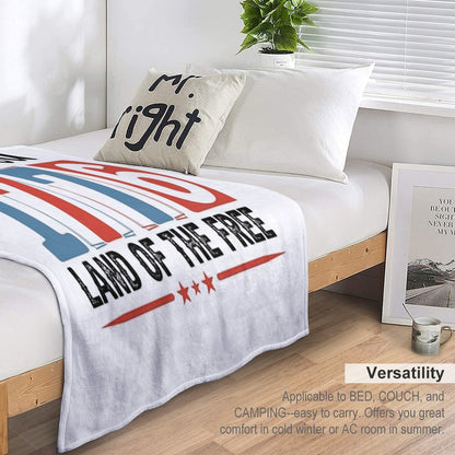 1776 American Independence Vintage Numbers Shirt Versatility Throw Blanket