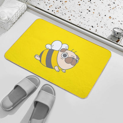 Pug Bee  Versatile Bath Mat