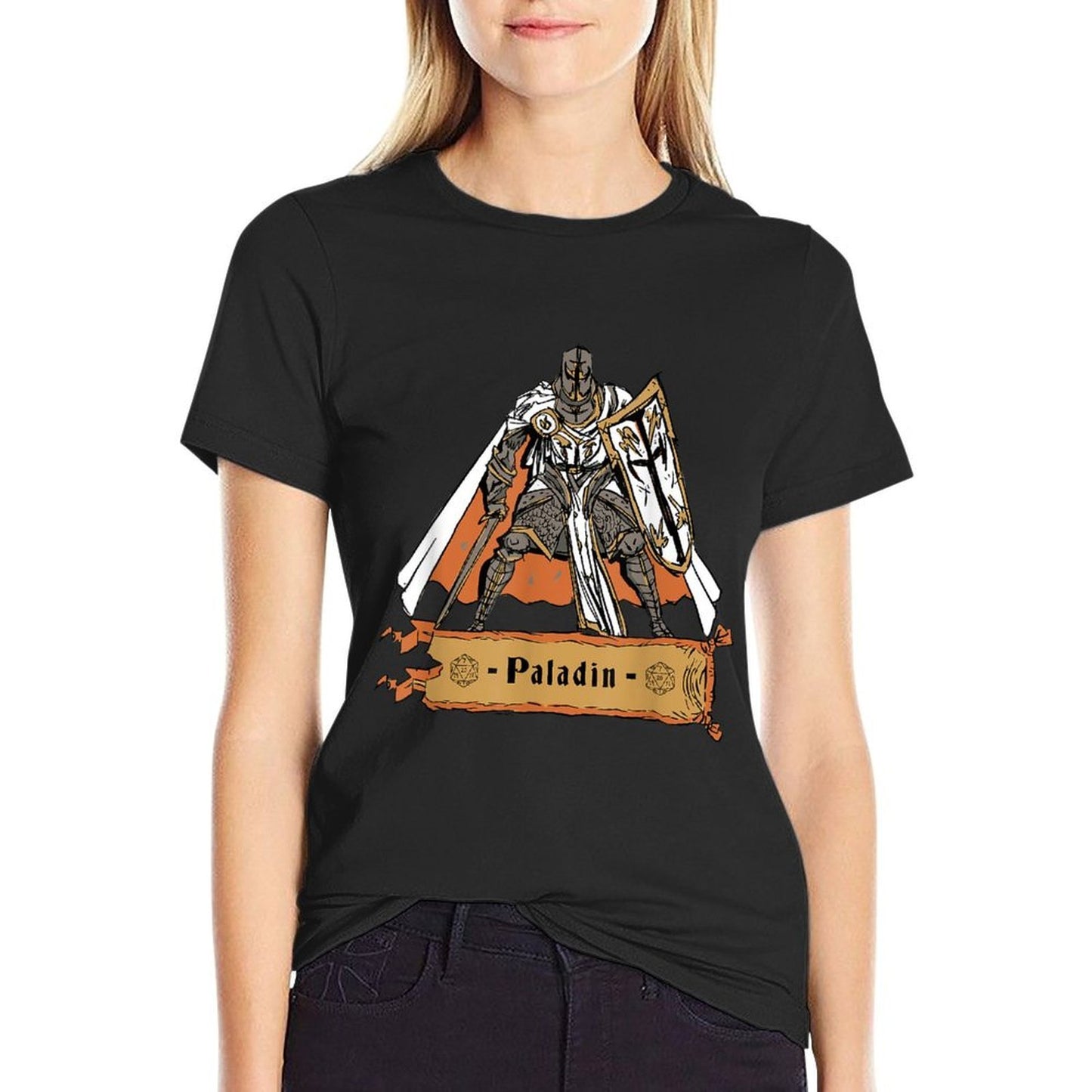 Paladin Knight Medieval Fantasy Art  Quick-drying T-Shirt