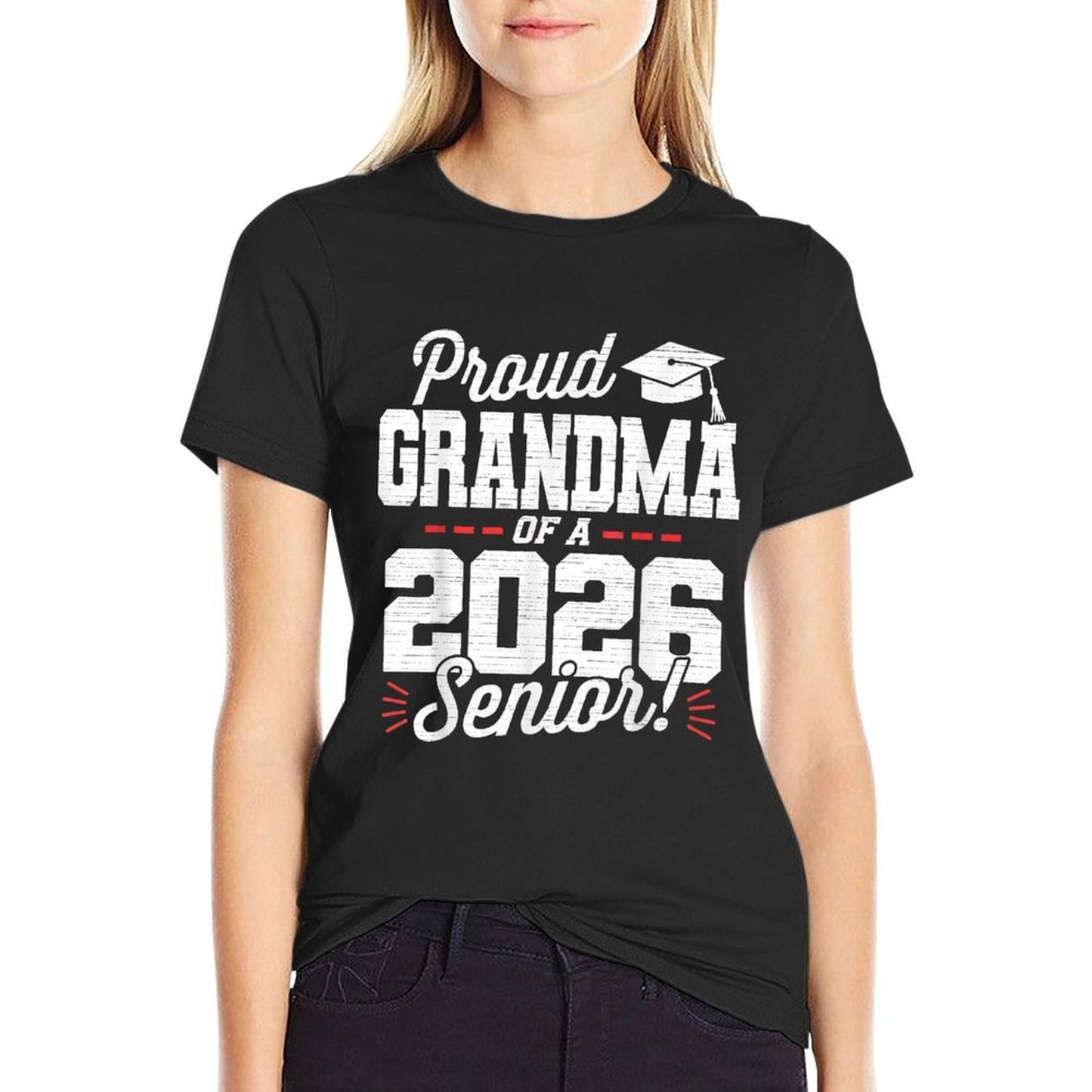 Proud Grandma Of A 2026 Senior Class Of 26 Graduate Grandma  Quick-drying T-Shirt