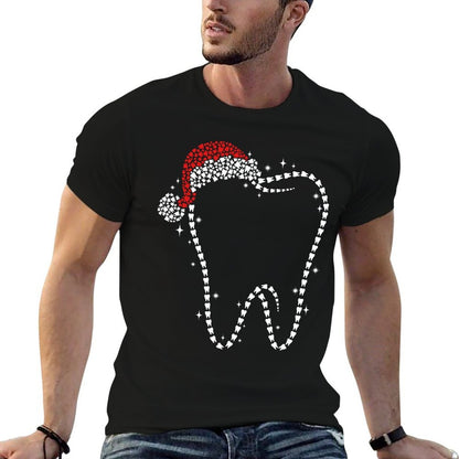 Funny Christmas Tooth Santa Hat Dental Life Dentist Holiday  Vintage-inspired T-Shirt