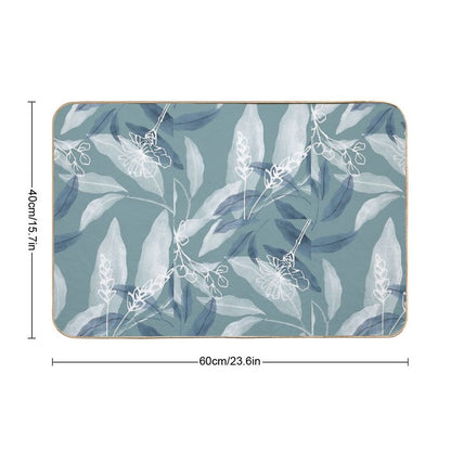Minimalist Jungle Leaves Art  Versatile Bath Mat