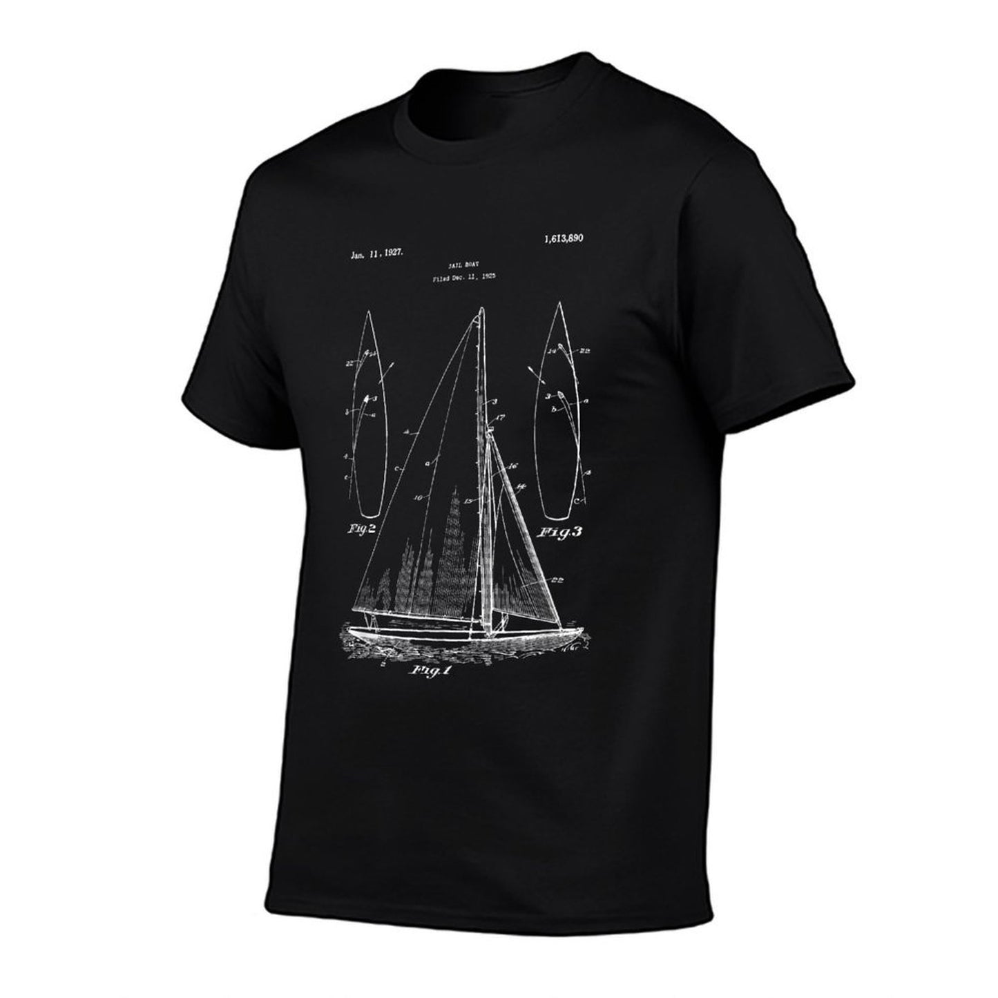 Vintage Sailboat Design - Old Ocean Boat Sailing  Quick-drying T-Shirt