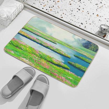 Anime Landscape  Long-Lasting Bath Mat
