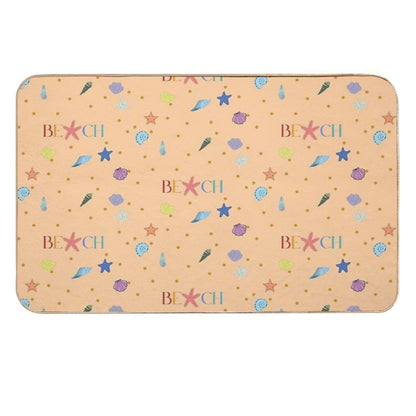 A Day on The Beach  Easy Maintenance Bath Mat