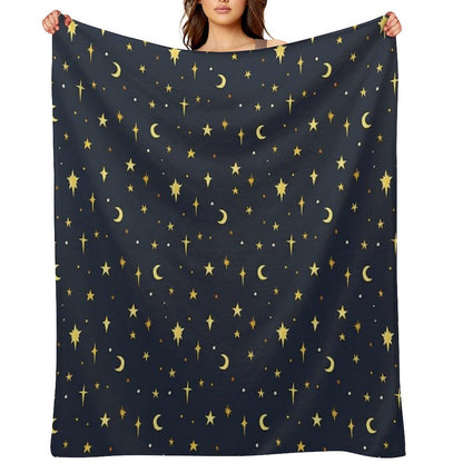Starry Sky Pattern Multi-functional Throw Blanket