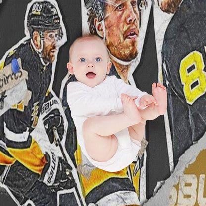 Pittsburgh Team Squad Design 1 Shrink-resistant Throw Blanket