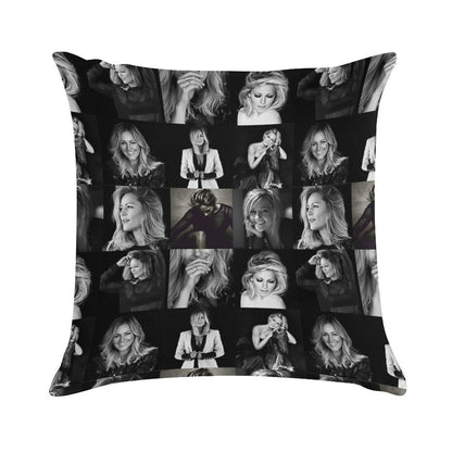 Helene Fischer Collage Soft Decorative Cover Throw Pillow