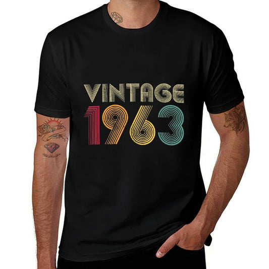 Vintage 1963 60th Birthday Gift Retro 60 Years Old  Lightweight T-Shirt