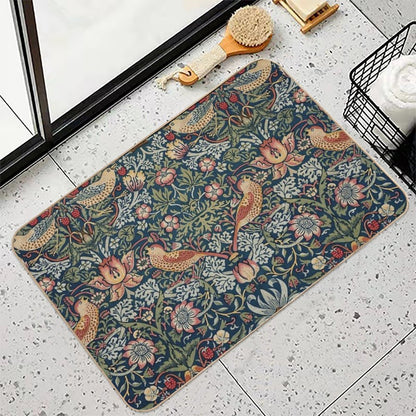 Strawberry Thief (William Morris Textile)  Multi-Purpose Bath Mat
