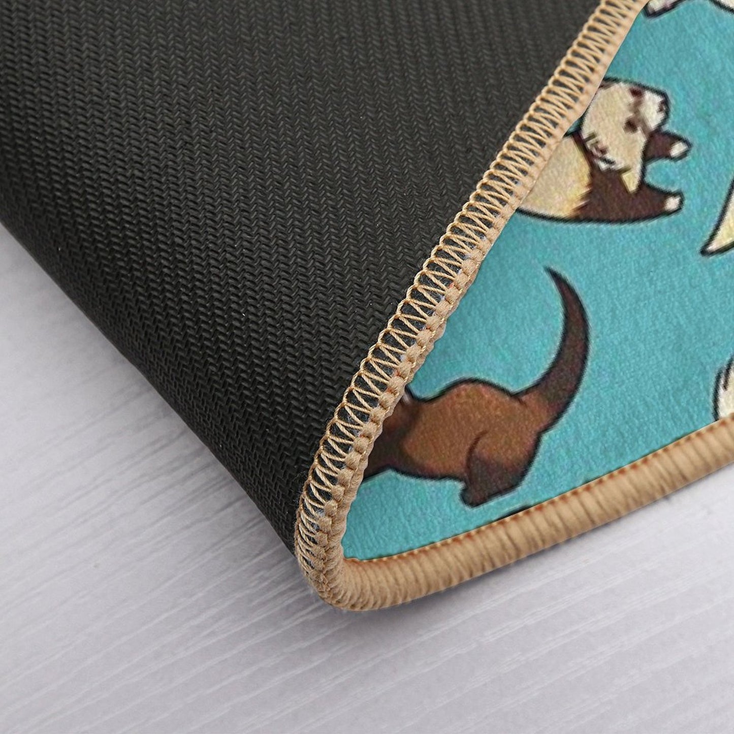 Cat Snakes in Blue  High-Traffic Bath Mat