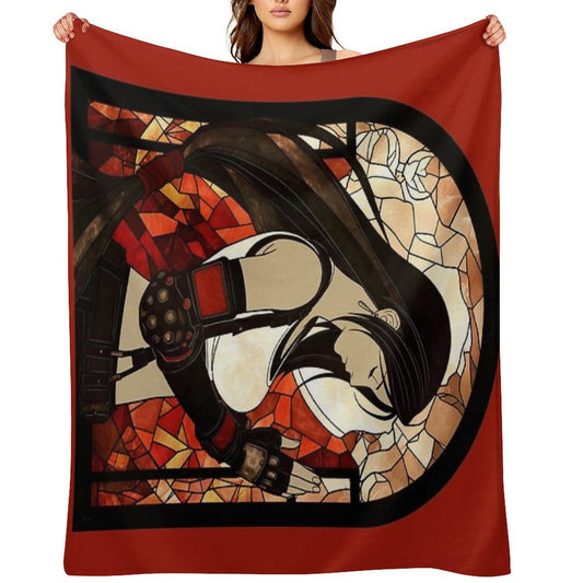 Stained Glass Tifa Comfort Throw Blanket