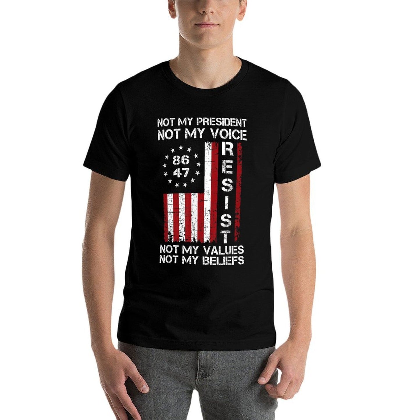 Resist Not My President Anti Trump American Comfortable T-Shirt