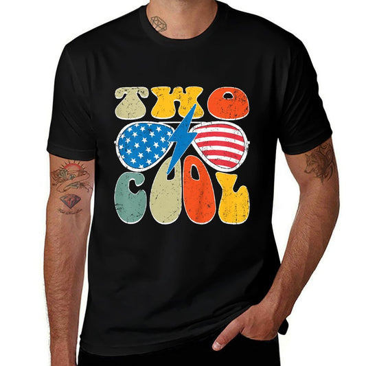 Kids Two Cool 2nd Birthday Gifts 2 Year Old Boy Second Bday Party  Versatile T-Shirt