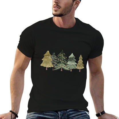 Winter Trees Nature Holiday Christmas Peace on Earth  Odor-resistant T-Shirt