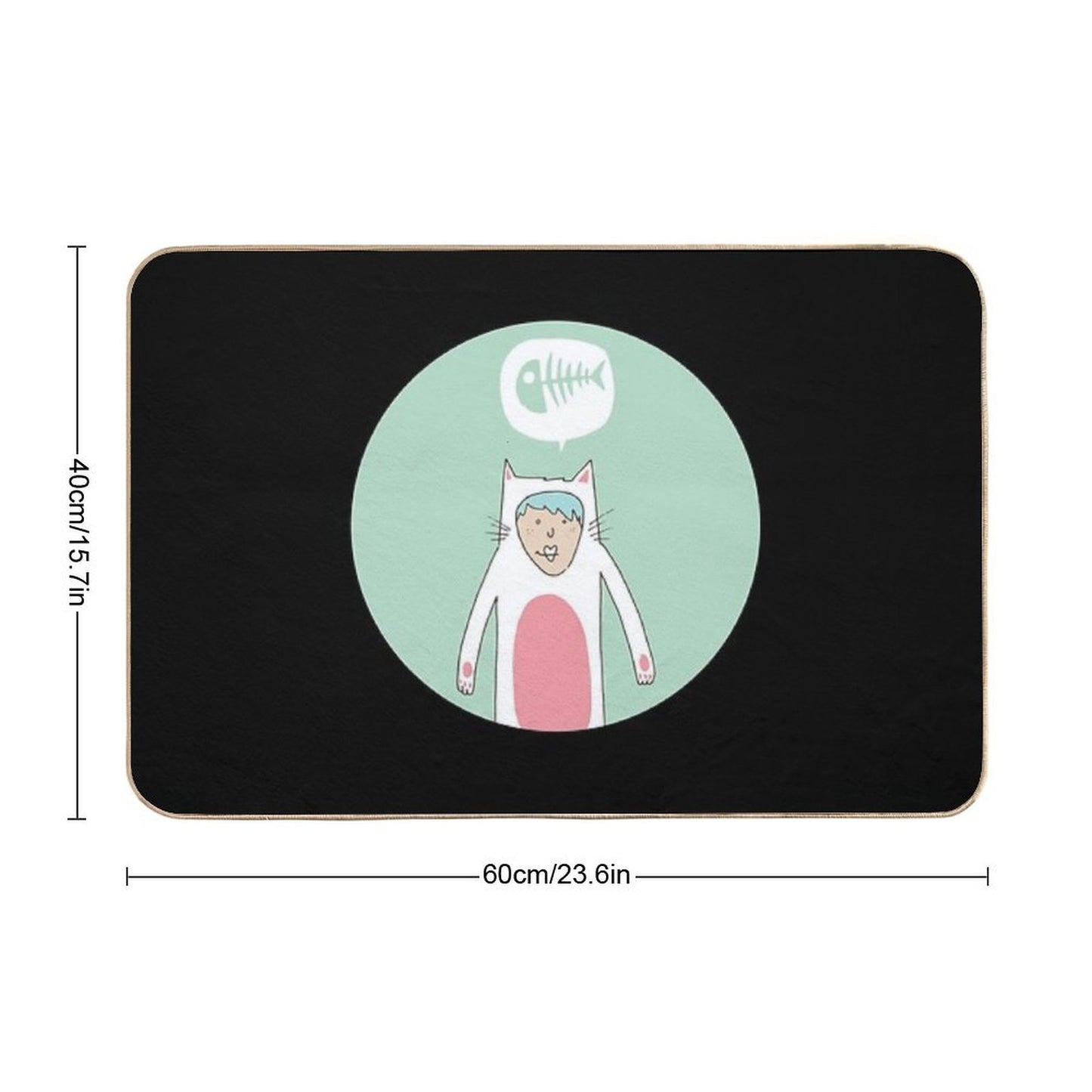The Cat Costume  Versatile Bath Mat