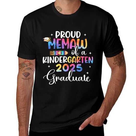 Proud Memaw of Kindergarten 2025 Graduate Class Of 2025  Eco-friendly Material T-Shirt