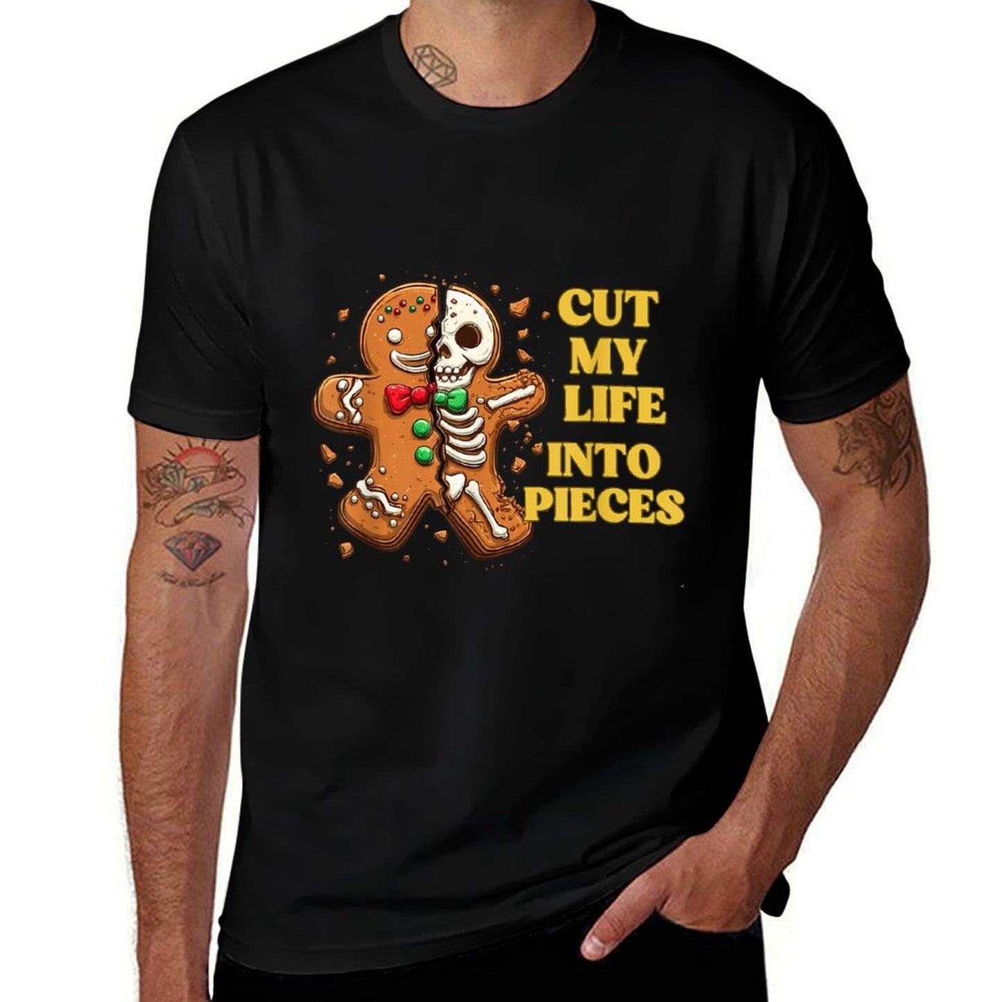 Cut My Life Into Pieces Gingerbread Christmas  Durable T-Shirt