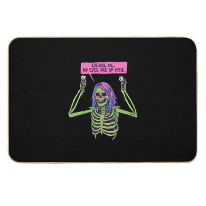 My Eyes Are Up Here  Pet-Safe Bath Mat