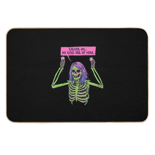 My Eyes Are Up Here  Pet-Safe Bath Mat