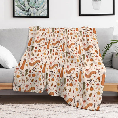 Warm Autumn Velvety-soft Throw Blanket