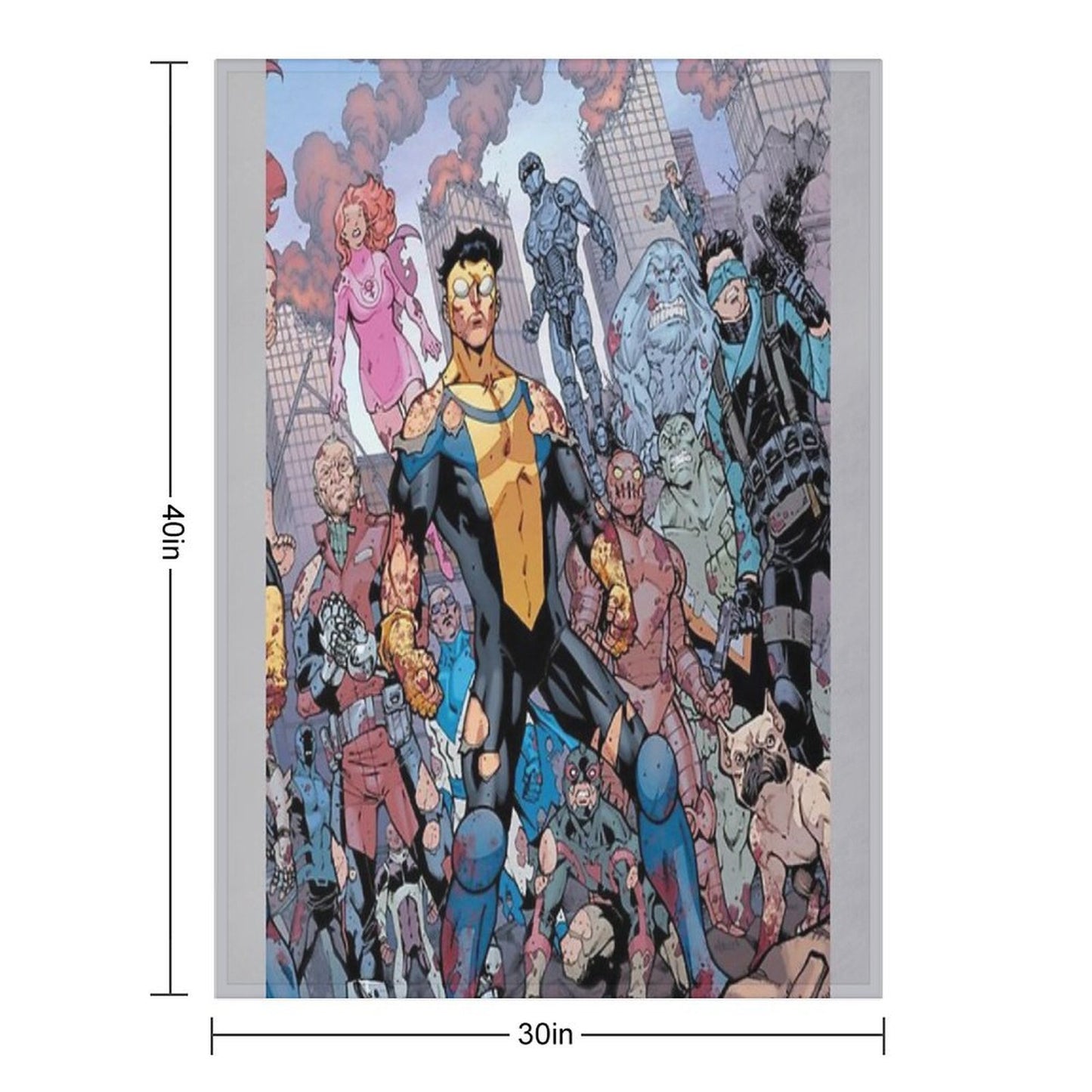 Invincible Shrink-resistant Throw Blanket