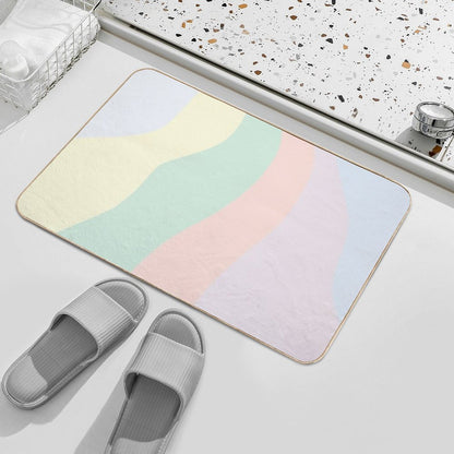 Pastel Background  Eco-Friendly Bath Mat