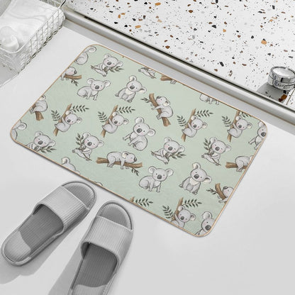 Aussie Animals Cute Koalas Set Durable Bath Mat