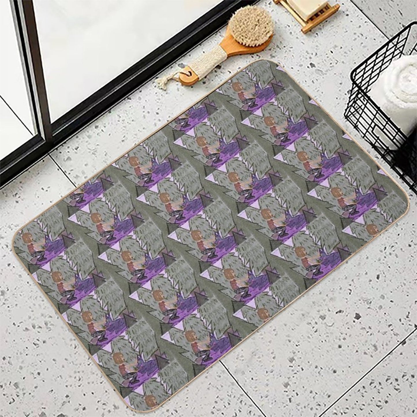 Sigrid And The Wolverine  Easy Maintenance Bath Mat