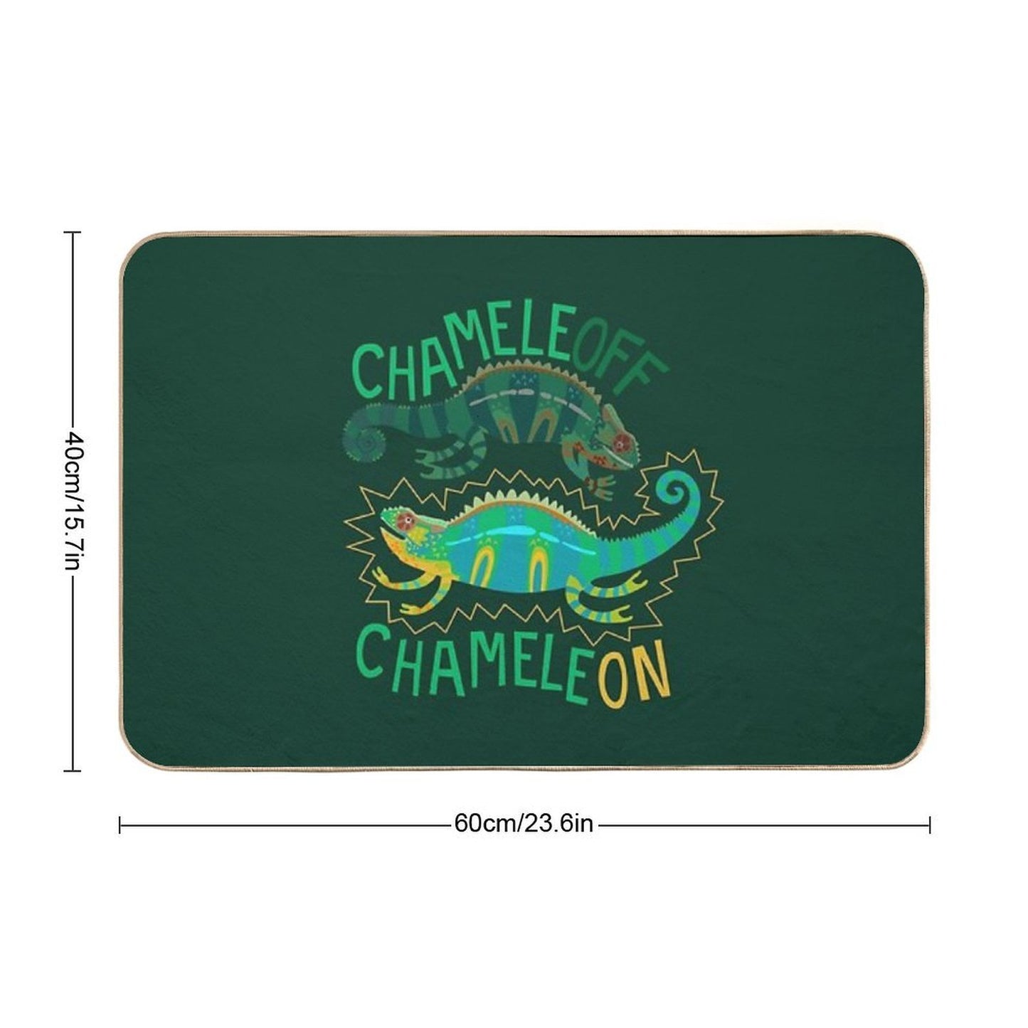 Chameleoff, Chameleon  Dirt-Trapping Bath Mat