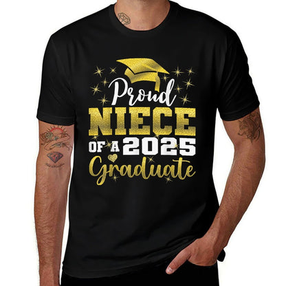 Super Proud Niece of 2025 Graduate Senior Graduation Family  Lightweight T-Shirt