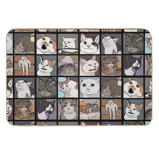 Meme Cats 2.0  Toxin-Free Bath Mat