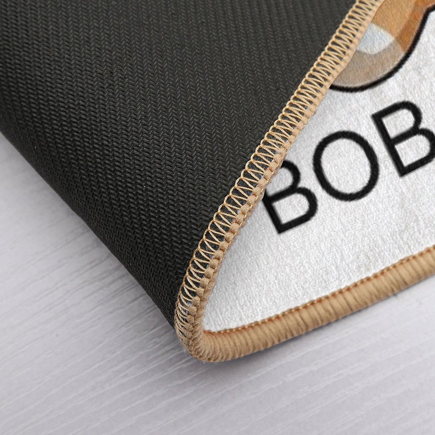 Lazy Bobaholic Shiba Loves Boba!  Stain-Proof Bath Mat