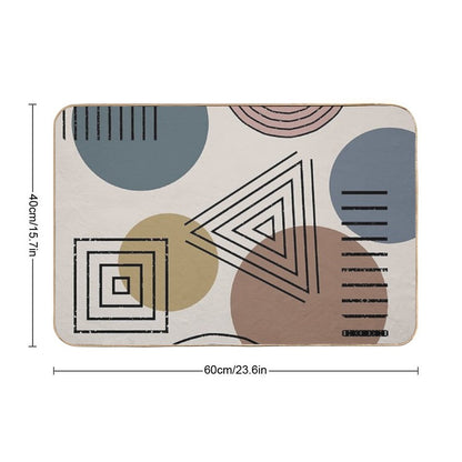Mix It Up Geo Pattern  Repositionable Bath Mat