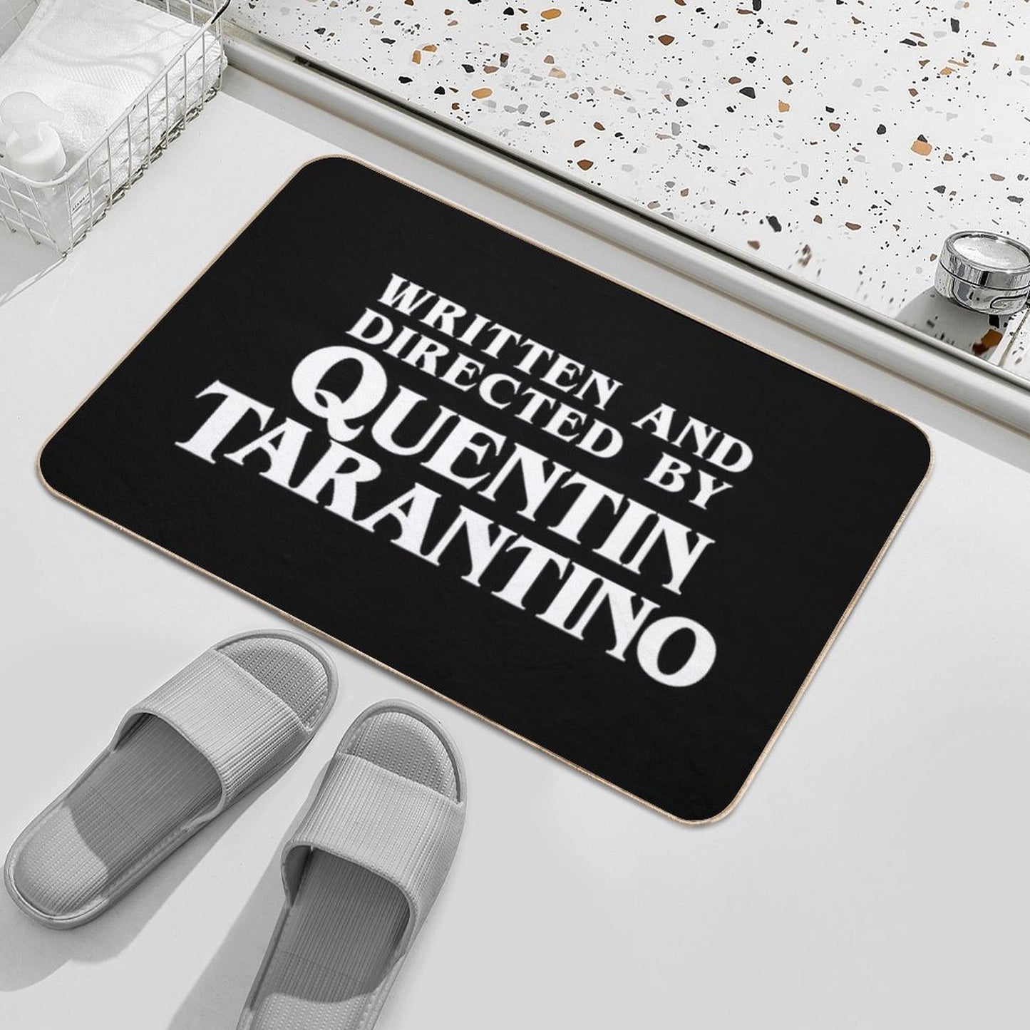 Written And Directed by Quentin Tarantino  Long-Lasting Bath Mat