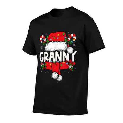 Granny Christmas Pajama Santa Claus Family Matching Grandma  Soft T-Shirt