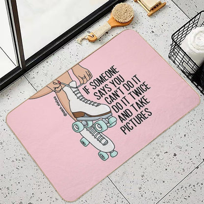 Do It Twice by Sasa Elebea Durable Bath Mat