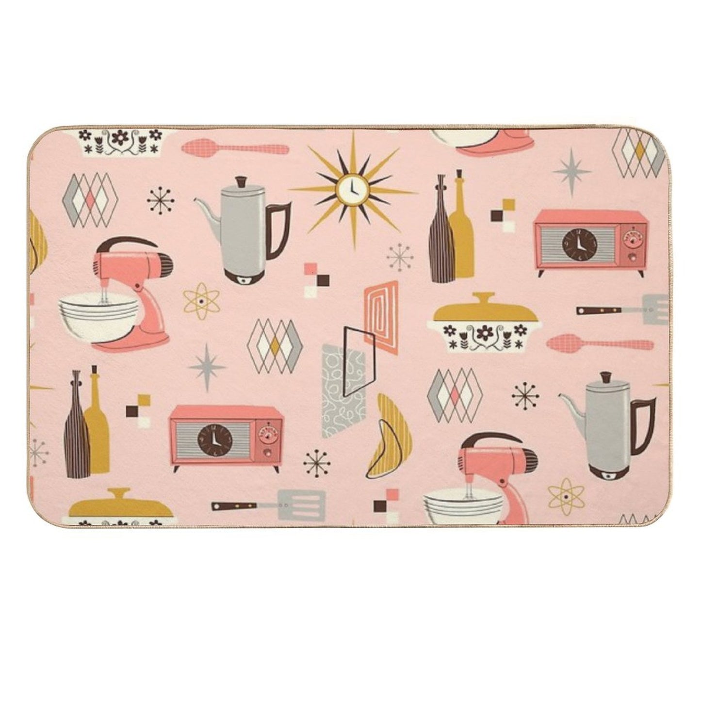 Atomic Kitchen  Fade-Resistant Bath Mat