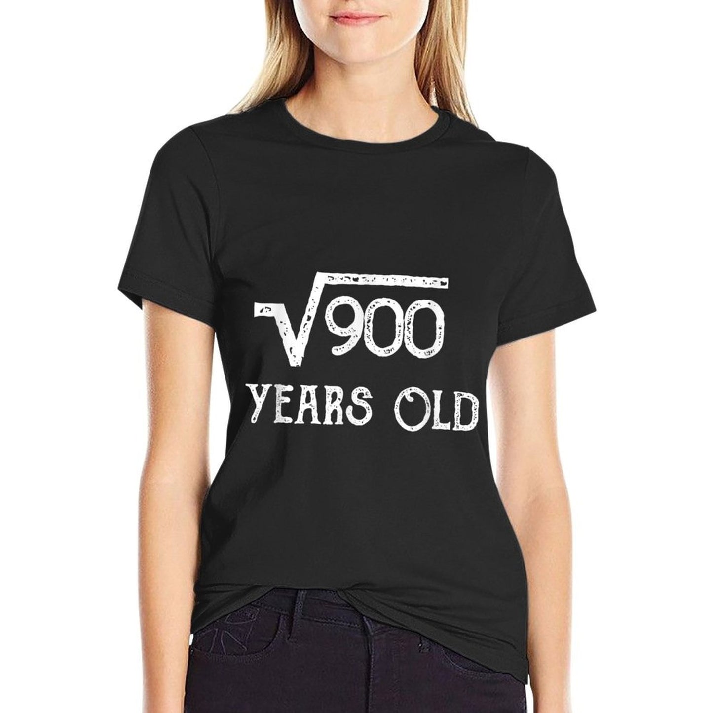 Funny 30th Birthday Square Root of 900 for 30 Yrs Old  Cotton T-Shirt