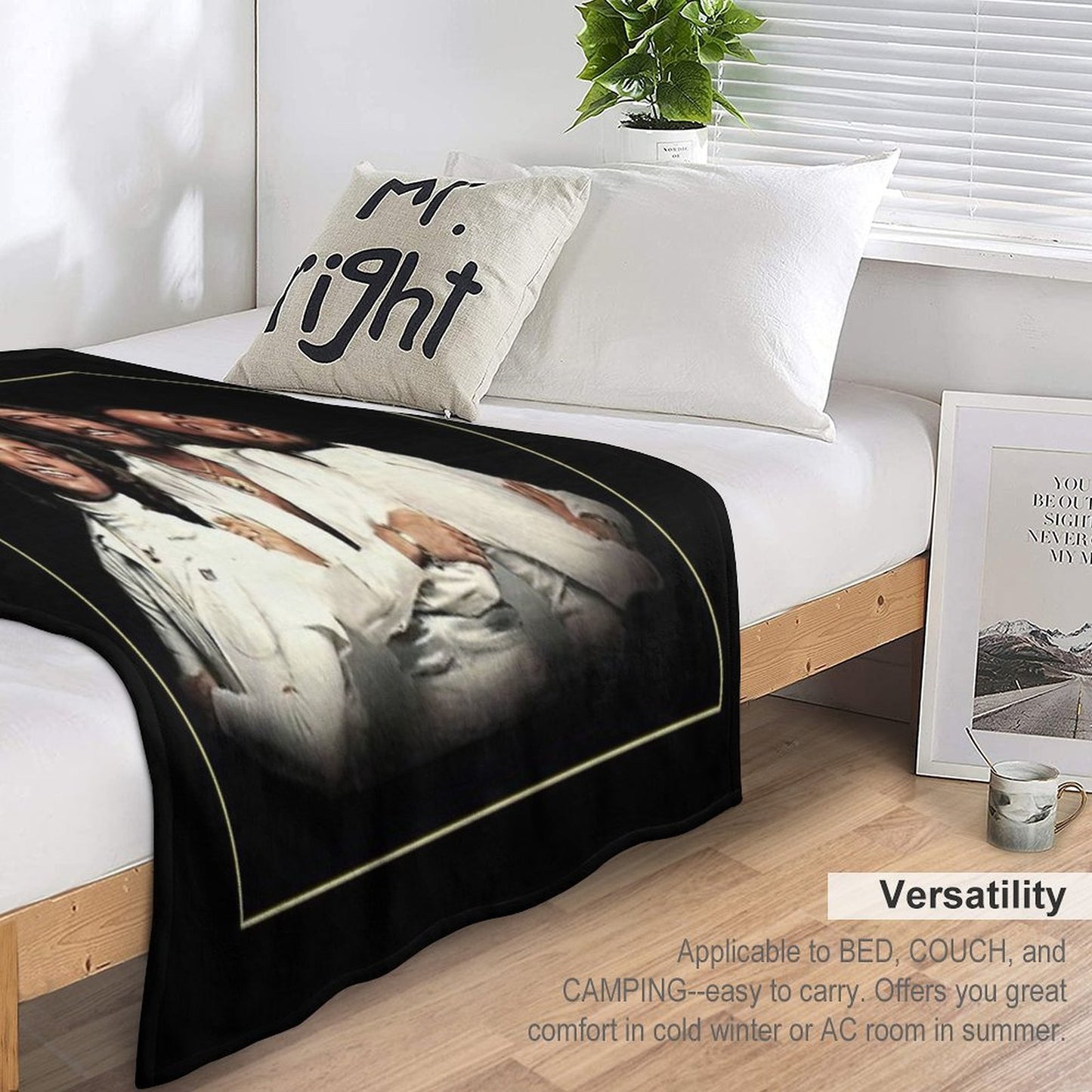 Stayin Alive Sustainable Throw Blanket