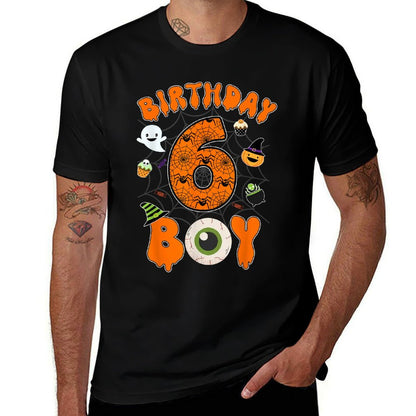 6th Birthday Halloween Spider Theme Party 6 Year Old Boys  Classic T-Shirt
