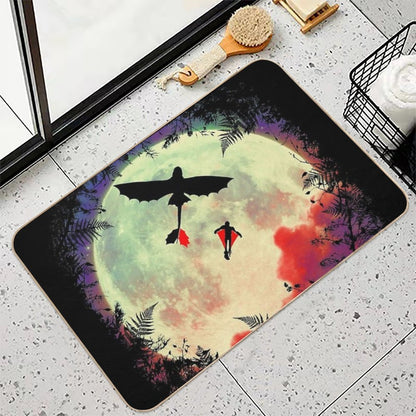 Dragon Moon  Repositionable Bath Mat